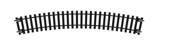 Hornby R608 - 1: 76 - Gebogene Gleis, 300 mm, R3, 22,5°